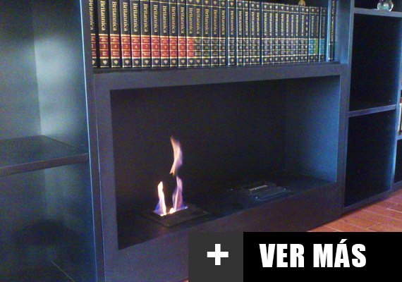 El calor que desprende una chimenea de etanol varía en función del modelo escogido y de la intensidad de la llama.